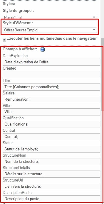 styles liste sharepoint