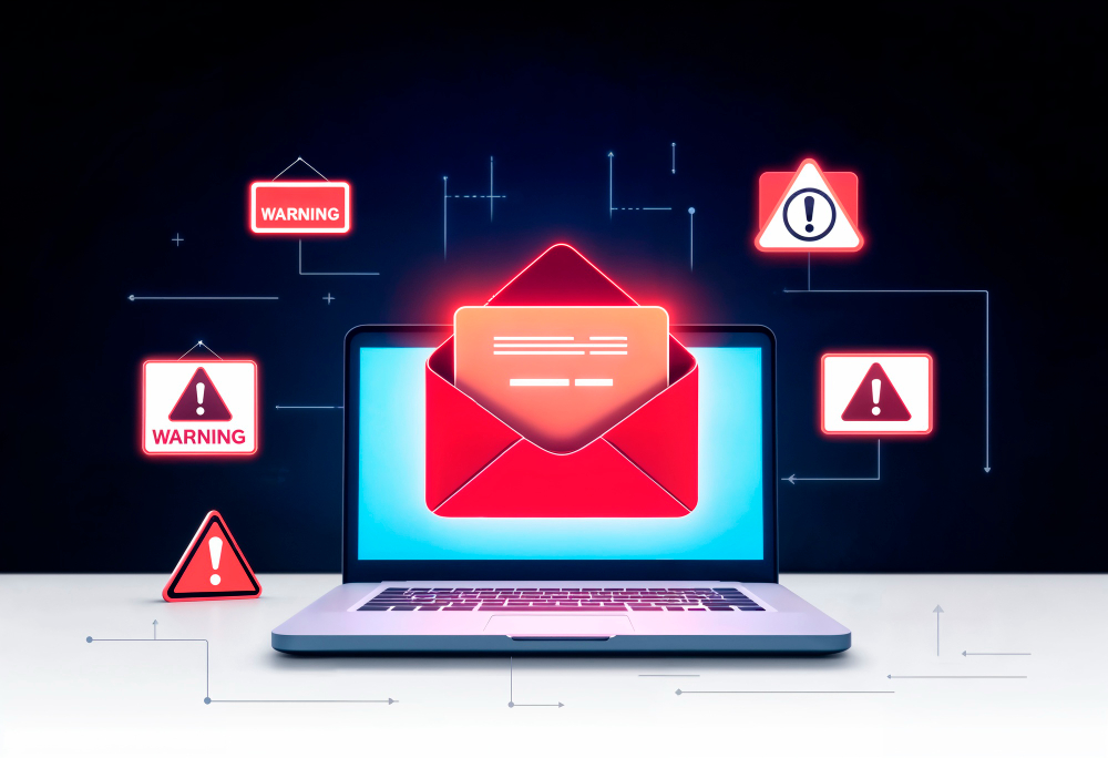 Email corrompu comportant des informations visant à duper l'utilisateur
