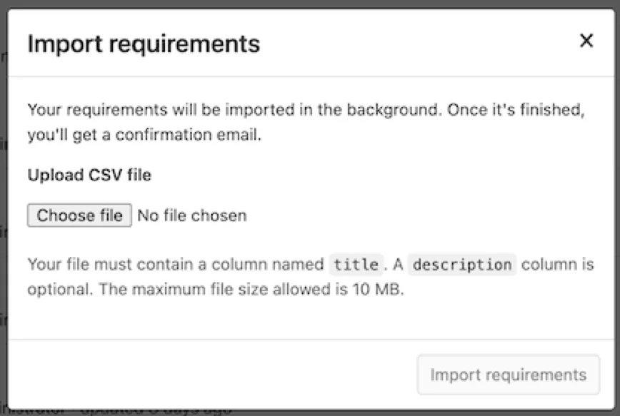 Nouvelle fonctionnalité d’import des requirements dans GitLab 13.7