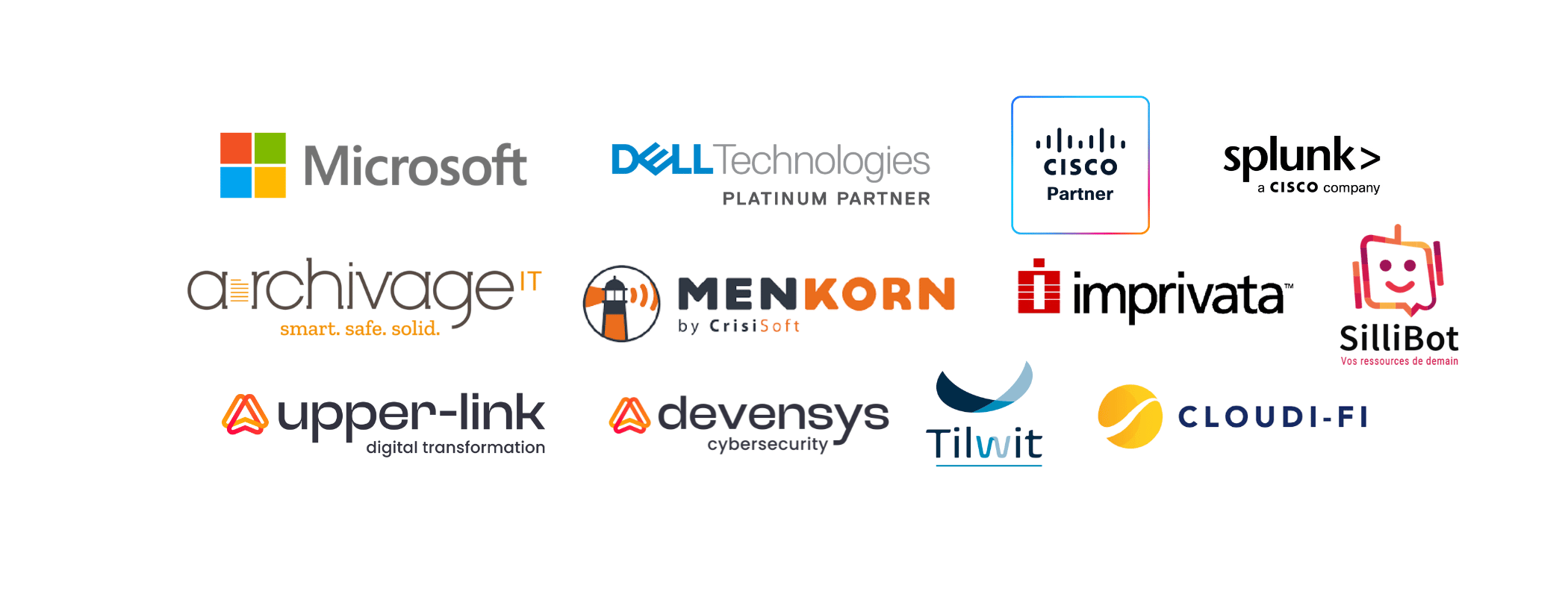 Partenaires de la soiréer VIP : devensys-cybersecurity, upper-link, Dell Technologies platinium partner, Cisco Partner, Splunk, Crisisoft, ArchivageIT, L'oeil de la E-Santé, Imprivata, Cloudi-fi, Tilwit, Sillibot.